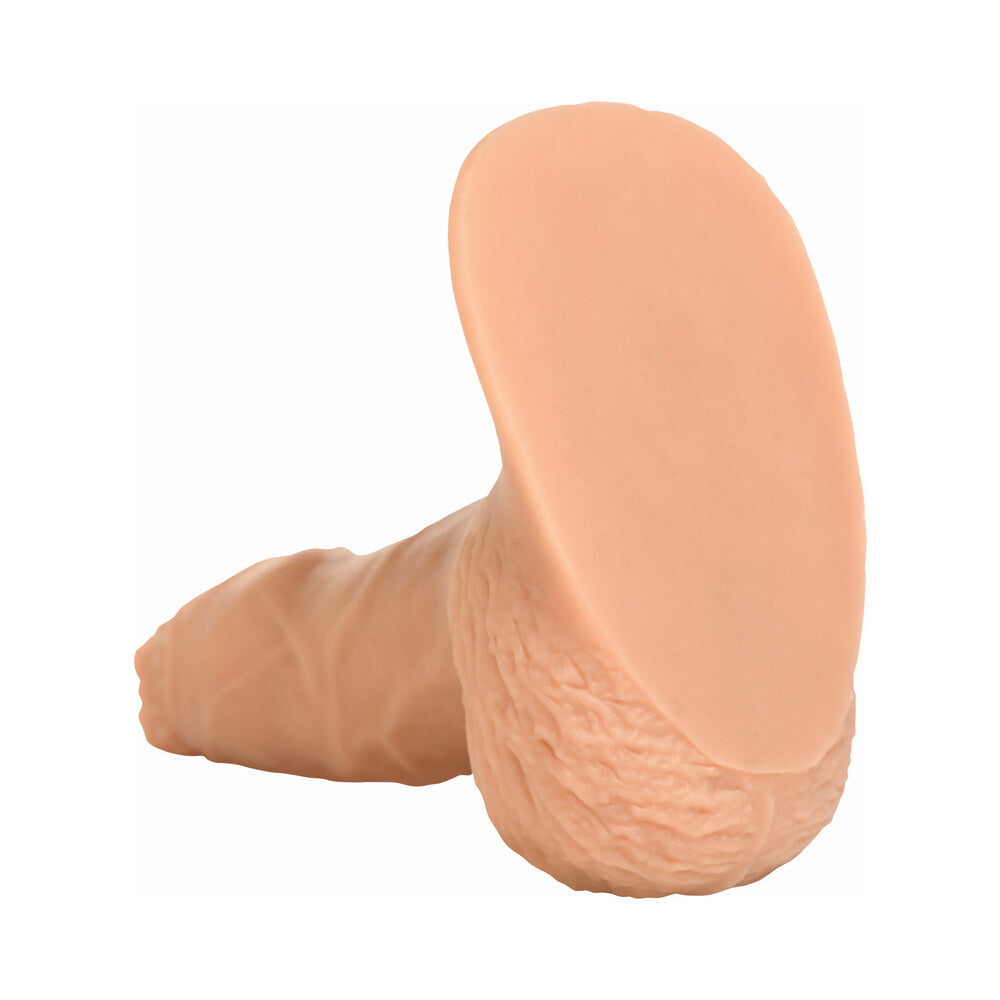 XR BRANDS - STRAP U 5.1 IN. UNCUT SILICONE PACKER DILDO LIGHT