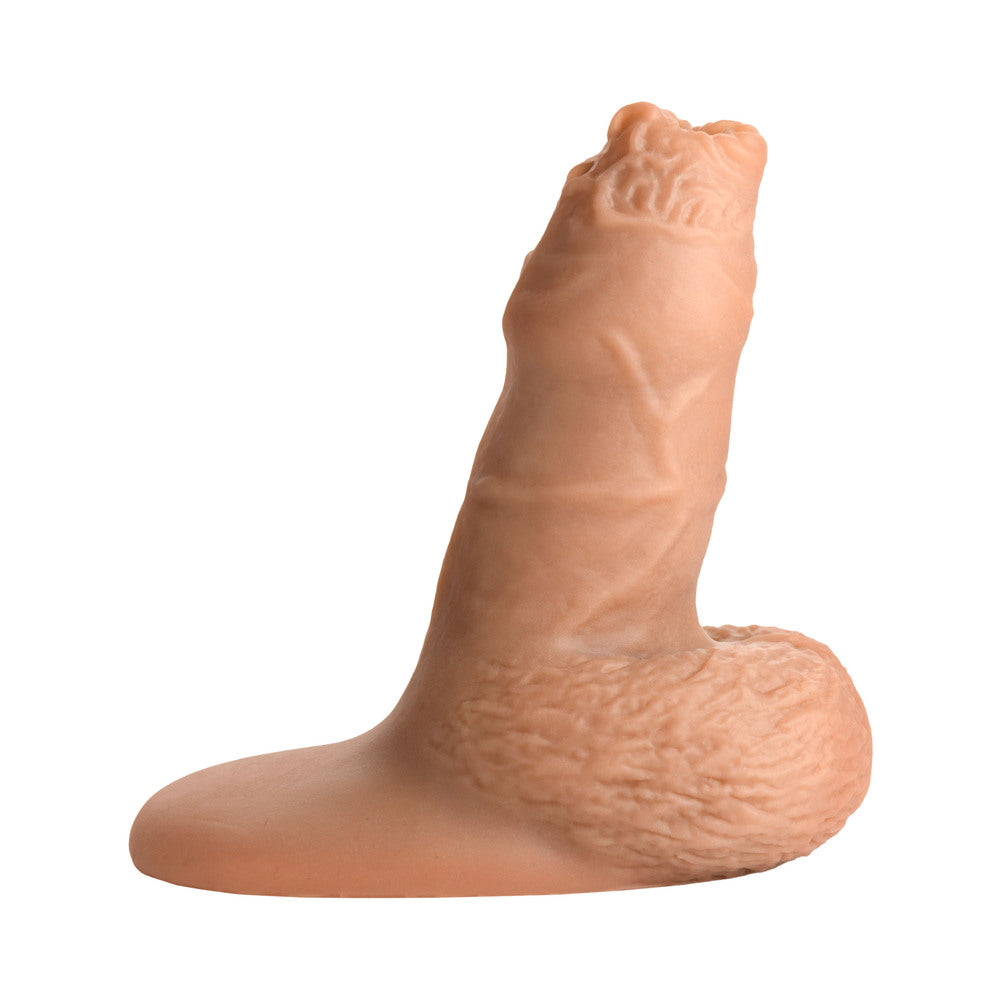 XR BRANDS - STRAP U 5.1 IN. UNCUT SILICONE PACKER DILDO MEDIUM