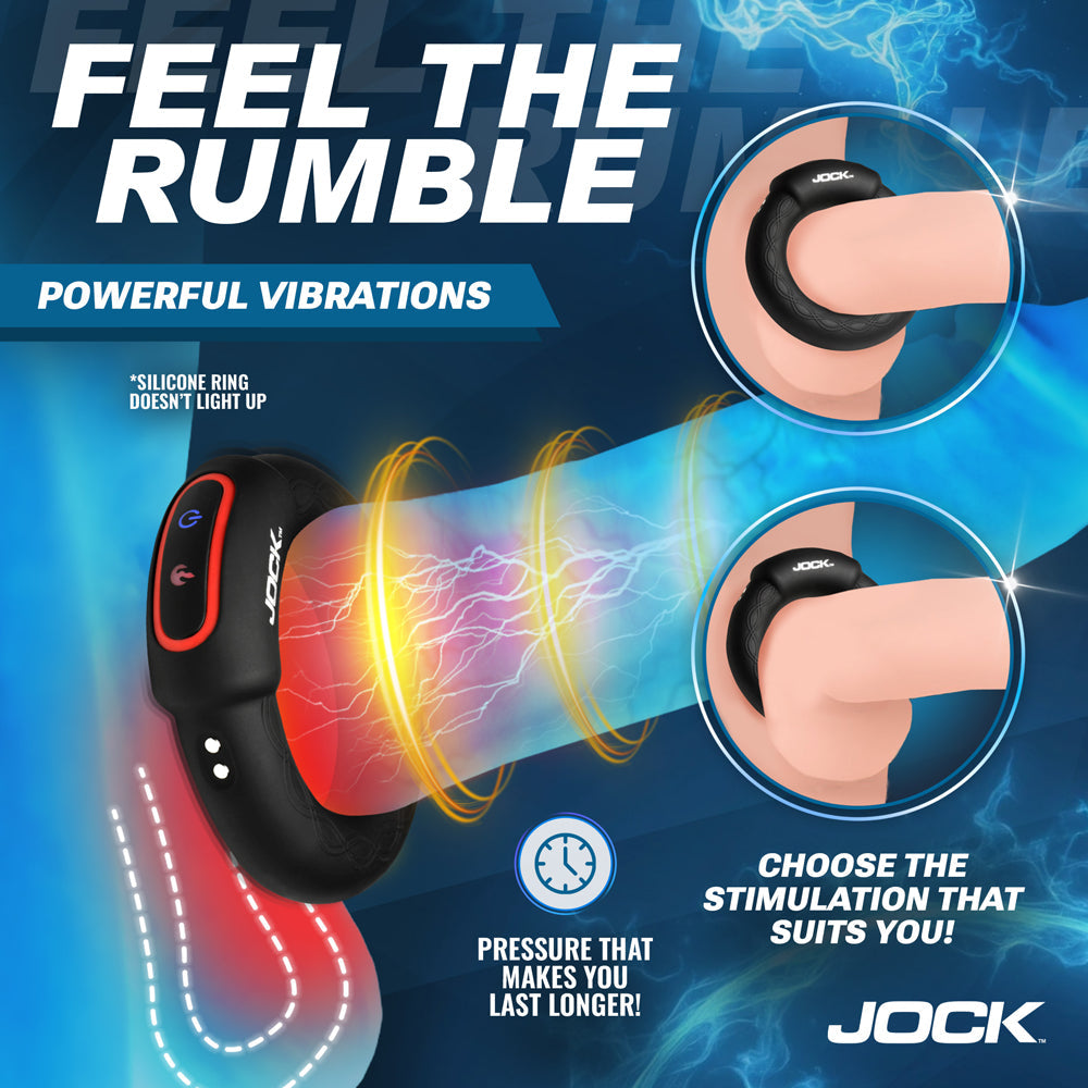 JOCK RUMBLER 1.8 IN. VIBRATING & WARMING C-RING