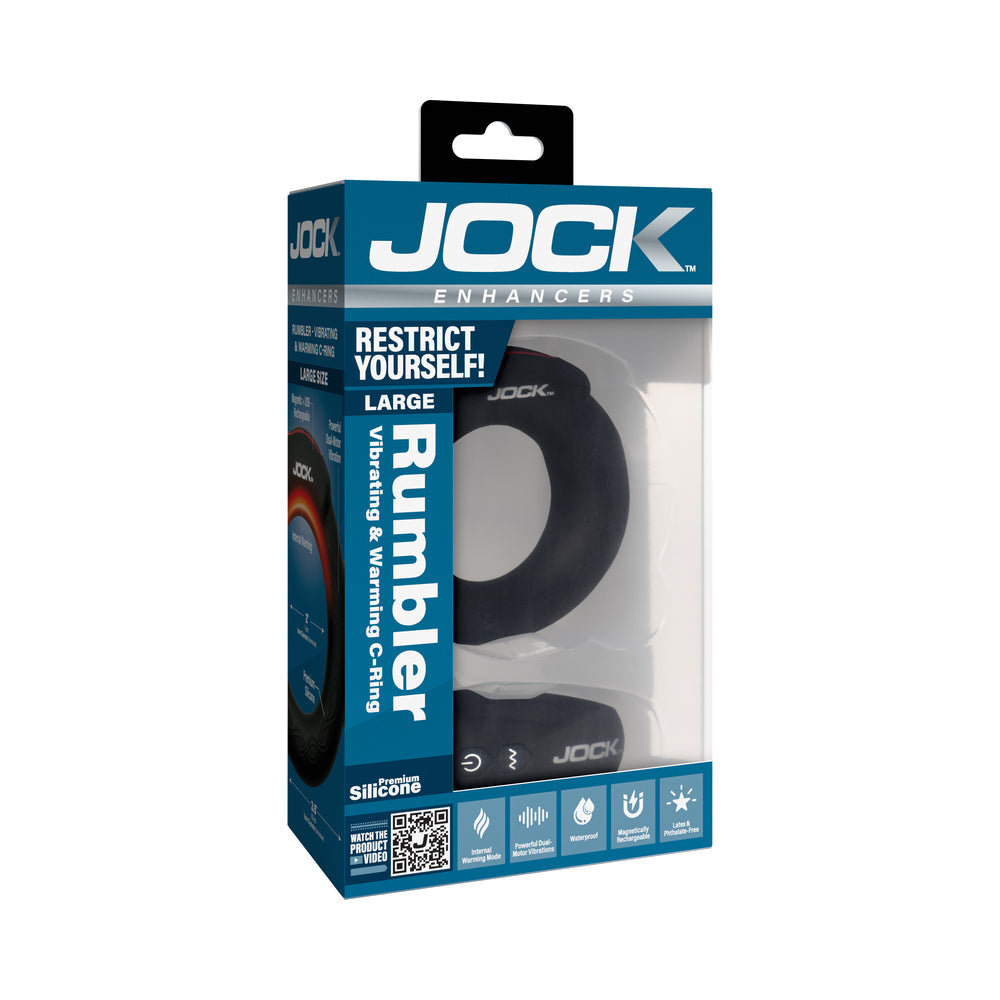CURVE NOVELTIES - JOCK RUMBLER 2 IN. VIBRATING & WARMING C-RING