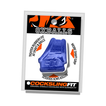 OXBALLS COCKSLING FIT SLING BLUE FIRE
