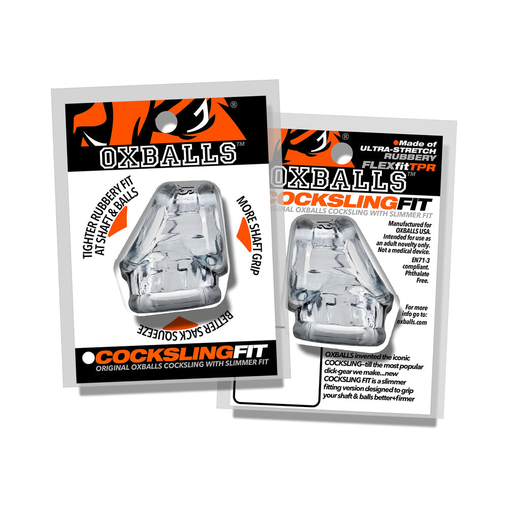 OXBALLS - COCKSLING FIT SLING TRANSPARENTE