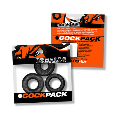 COCKPACK MULTI DESIGN 3-PACK BLACK MICA