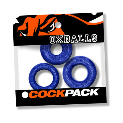 OXBALLS COCKPACK MULTI DESIGN 3-PACK BLUE FIRE