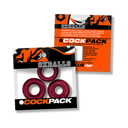 OXBALLS COCKPACK MULTI DESIGN 3-PACK CHERRY LIPS