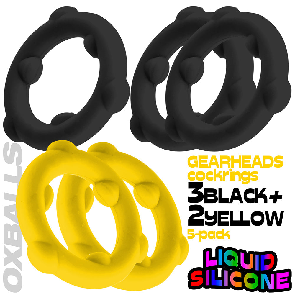 OXBALLS - GEARHEADS 5 PACK SPINNER RINGS
