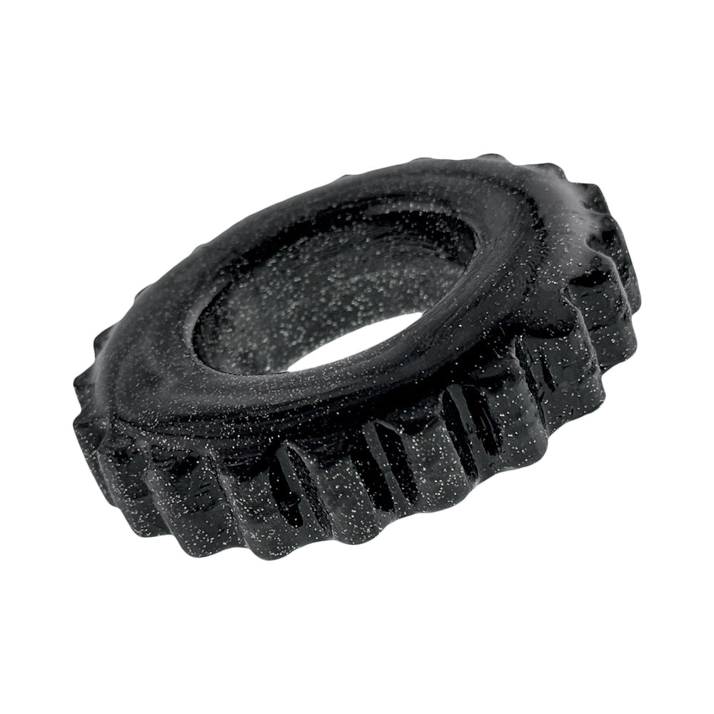 OXBALLS PLUSHY SINGLE RING BLACK MICA