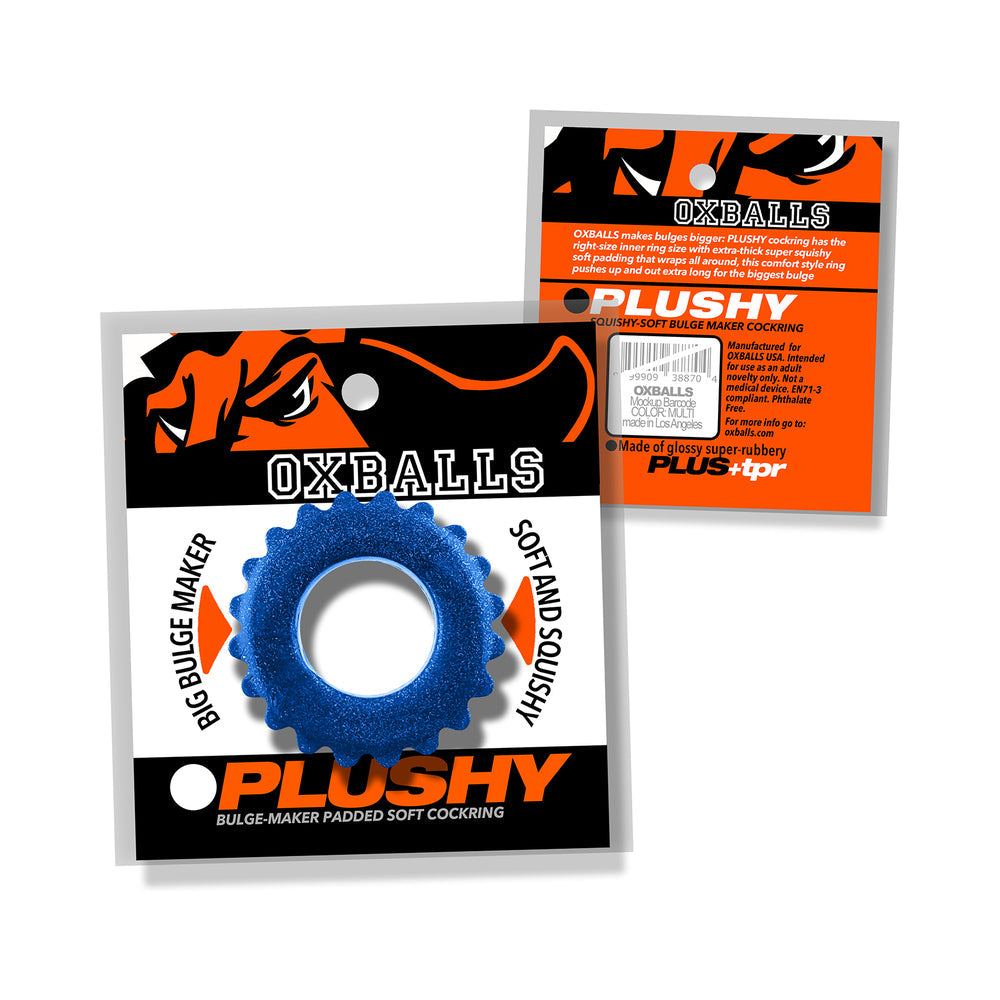 OXBALLS - PLUSHY SINGLE RING BLUE FIRE