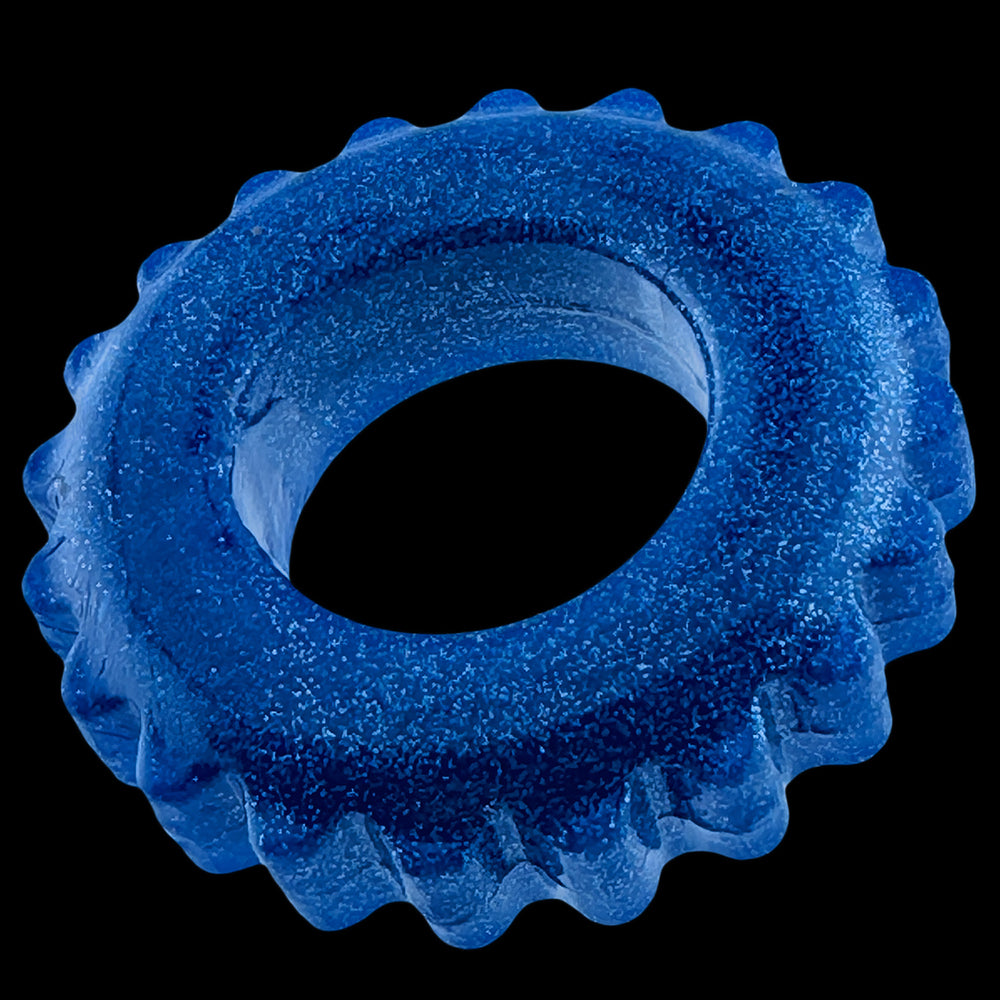 OXBALLS PLUSHY SINGLE RING BLUE FIRE