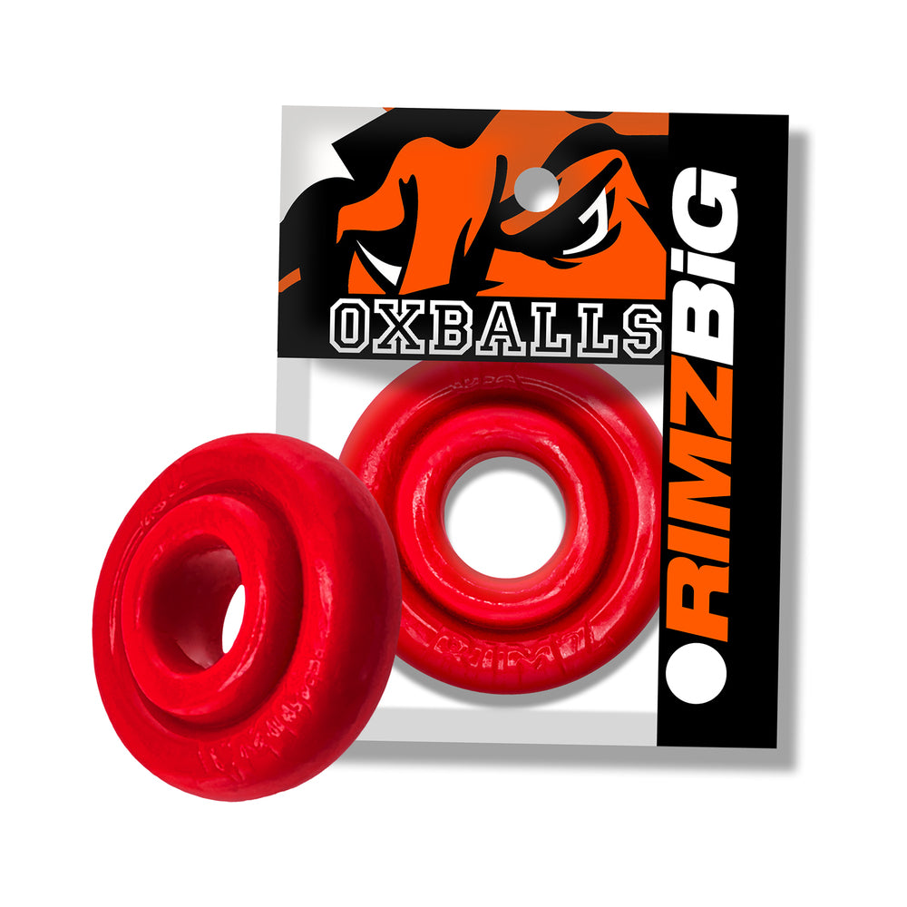 OXBALLS RIMZ BIG SINGLE RING RED