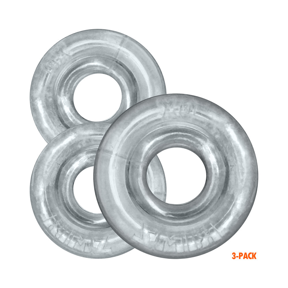 OXBALLS - RIMRINGZ MULTI SIZE 3-PACK CLEAR