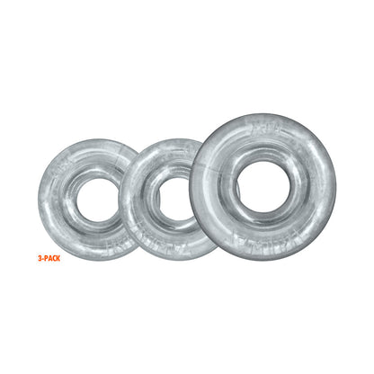 OXBALLS - RIMRINGZ MULTI SIZE 3-PACK CLEAR