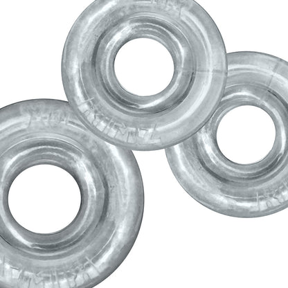 OXBALLS - RIMRINGZ MULTI SIZE 3-PACK CLEAR