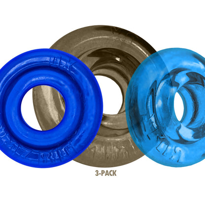 OXBALLS - RIMRINGZ MULTI SIZE 3-PACK COOL BLUES