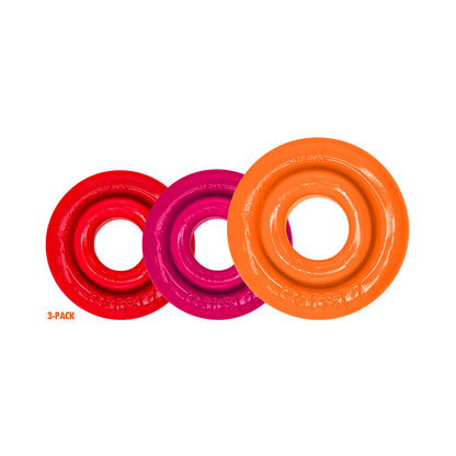 OXBALLS - RIMRINGZ MULTI SIZE 3-PACK FIRE HOTS