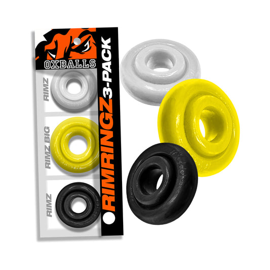 OXBALLS - RIMRINGZ MULTI SIZE 3-PACK SHOCKWAVE