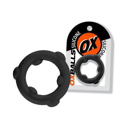 OXBALLS SPINNER SINGLE SILICONE RING BLACK