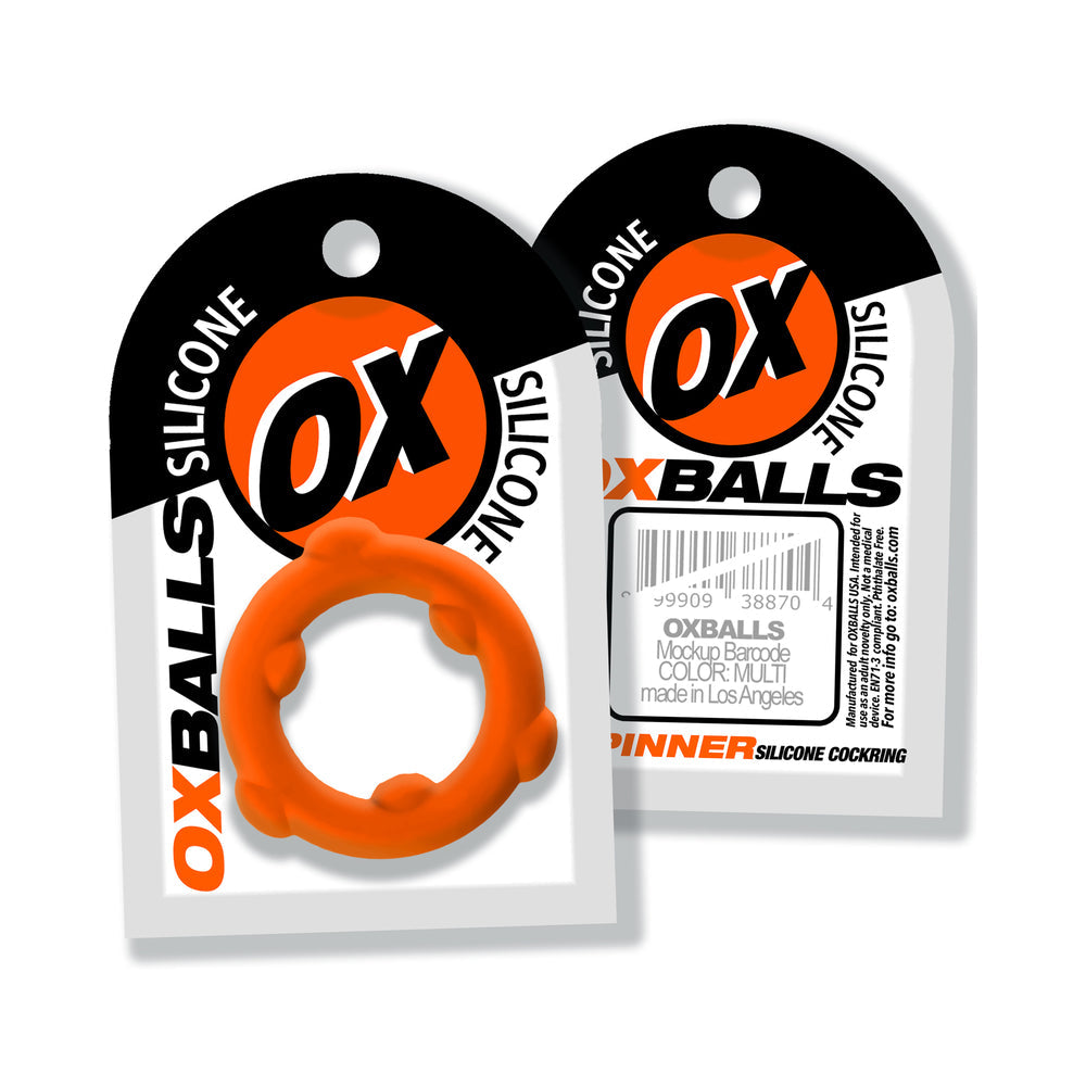 OXBALLS SPINNER SINGLE SILICONE RING ORANGE