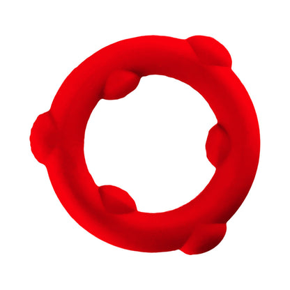 OXBALLS SPINNER SINGLE SILICONE RING RED