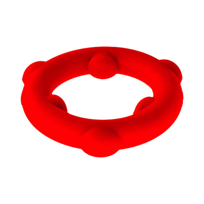 OXBALLS SPINNER SINGLE SILICONE RING RED