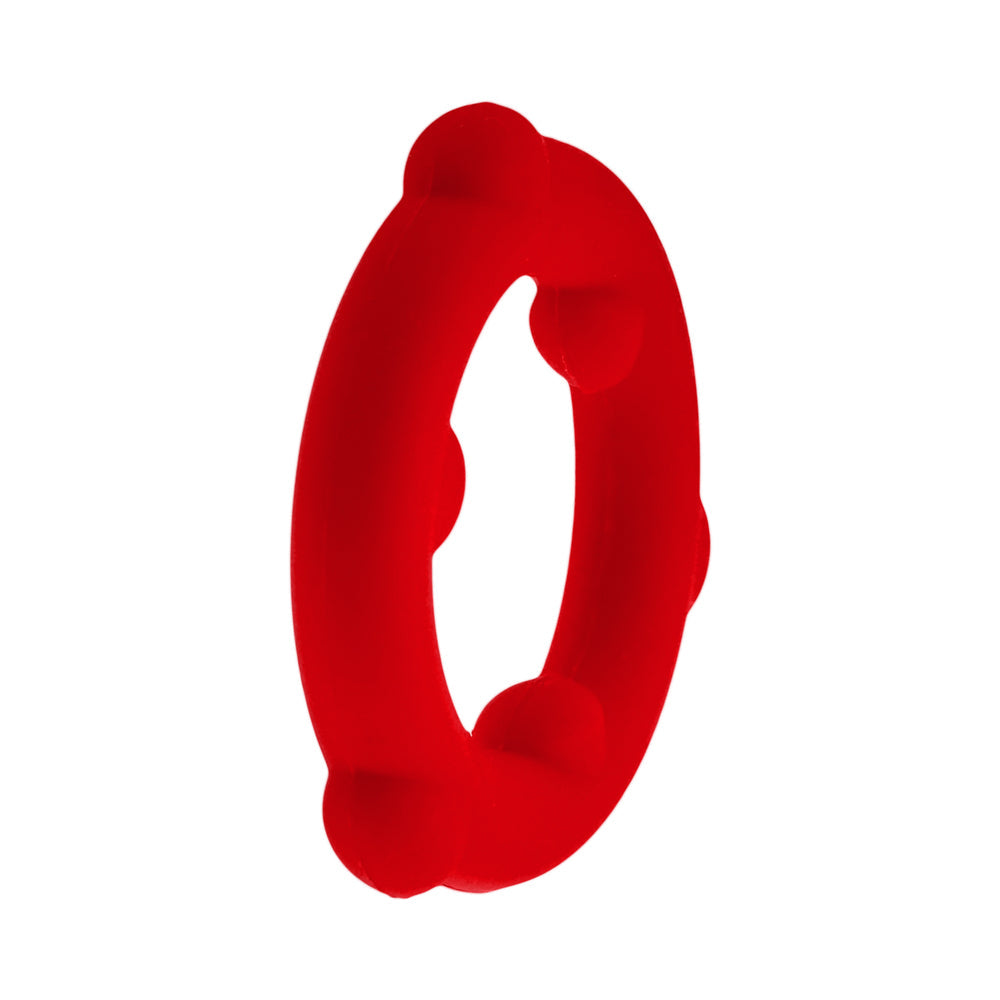 OXBALLS SPINNER SINGLE SILICONE RING RED
