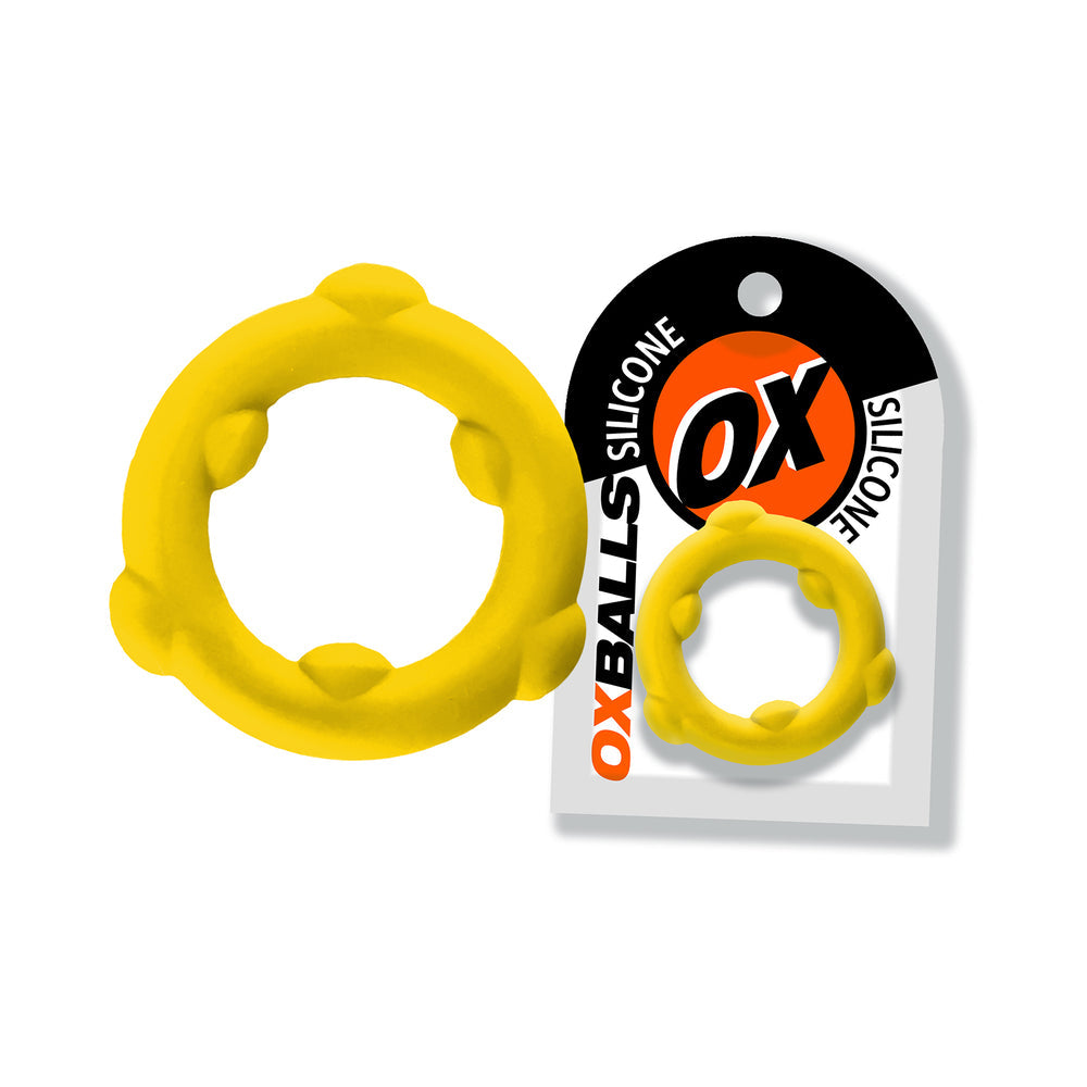 OXBALLS SPINNER SINGLE SILICONE RING YELLOW
