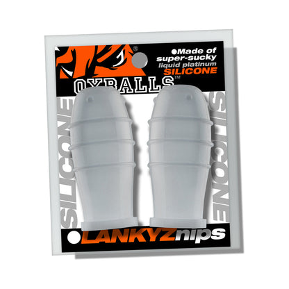 OXBALLS - LANKYZ SILICONE NIPSUCKERS CLEAR