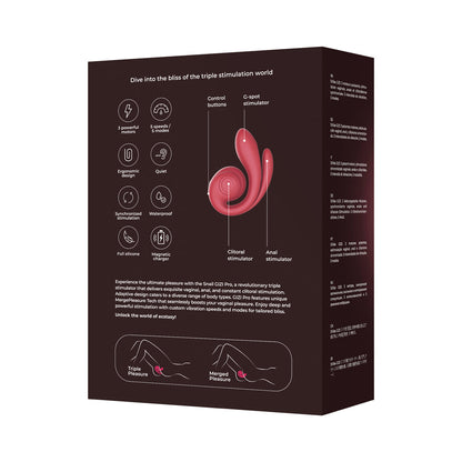 SNAIL GIZI PRO VIBRATOR BORDEAUX