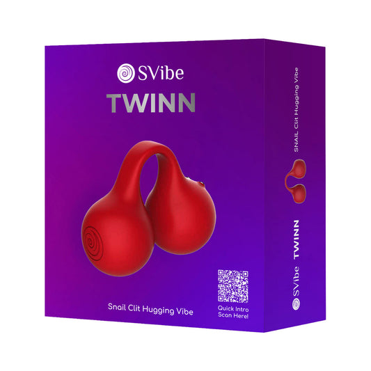 SVIBE - SNAIL TWINN FINGER VIBRATOR CHERRY (NO APP)