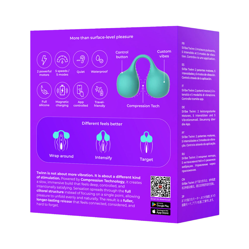 SVIBE - SNAIL TWINN FINGER VIBRATOR TIFFANY (APP-ENABLED)