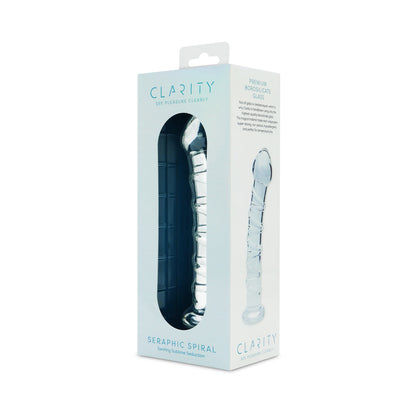 CLARITY SERAPHIC SPIRAL GLASS DILDO