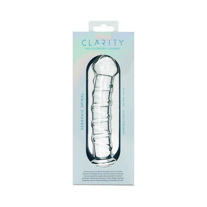 CLARITY SERAPHIC SPIRAL GLASS DILDO