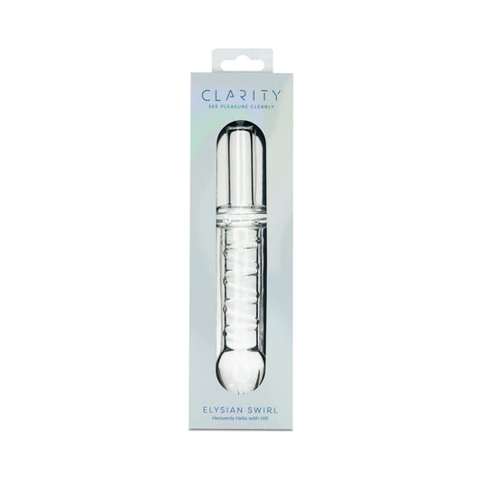 CREATIVE CONCEPTIONS - CLARITY ELYSIAN SWIRL GLASS DILDO