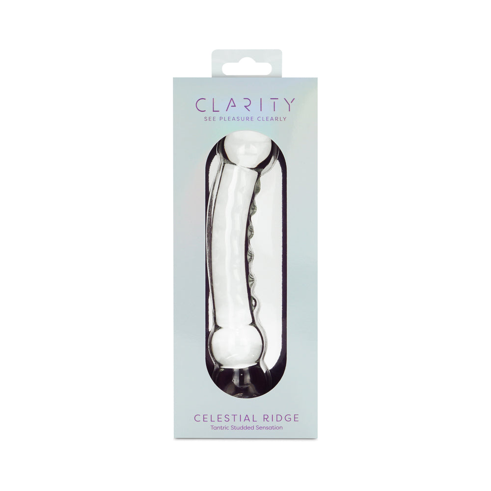CREATIVE CONCEPTIONS - CLARITY CELESTIAL RIDGE GLASS DILDO