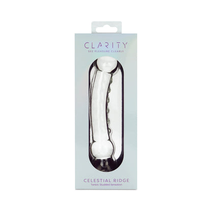 CREATIVE CONCEPTIONS - CLARITY CELESTIAL RIDGE GLASS DILDO