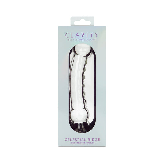 CREATIVE CONCEPTIONS - CLARITY CELESTIAL RIDGE GLASS DILDO