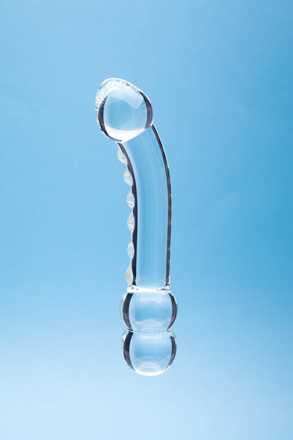 CREATIVE CONCEPTIONS - CLARITY CELESTIAL RIDGE GLASS DILDO