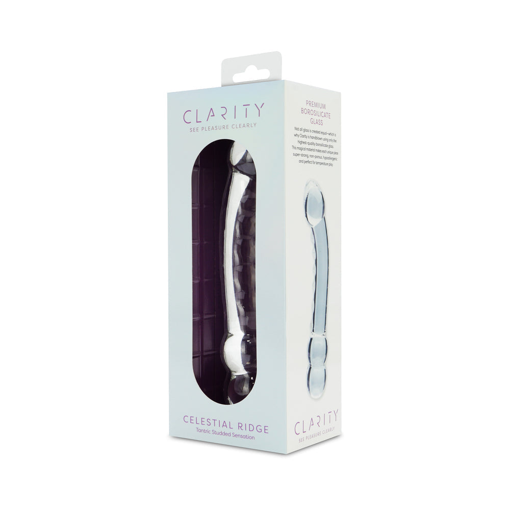 CREATIVE CONCEPTIONS - CLARITY CELESTIAL RIDGE GLASS DILDO
