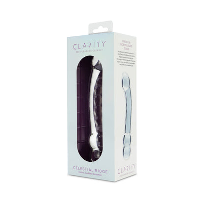 CREATIVE CONCEPTIONS - CLARITY CELESTIAL RIDGE GLASS DILDO