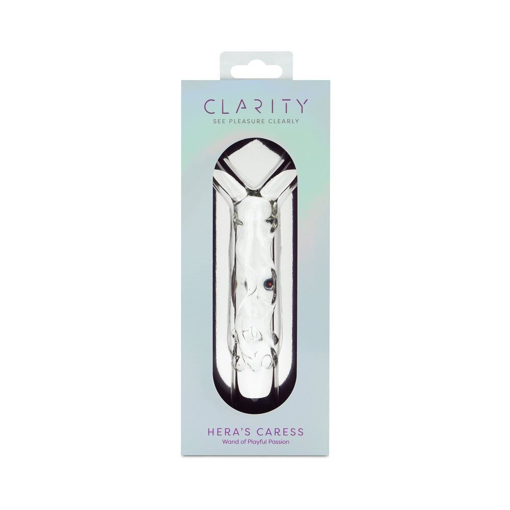 CLARITY HERA''S CARESS GLASS DILDO