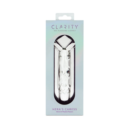 CLARITY HERA''S CARESS GLASS DILDO