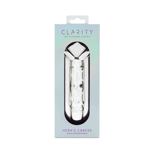 CLARITY HERA''S CARESS GLASS DILDO