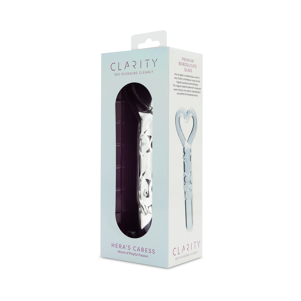 CLARITY HERA''S CARESS GLASS DILDO