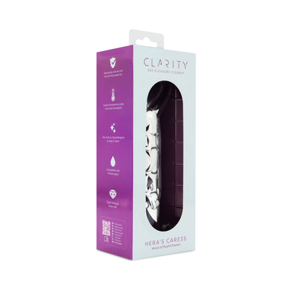 CLARITY HERA''S CARESS GLASS DILDO