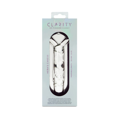 CLARITY HERA''S CARESS GLASS DILDO