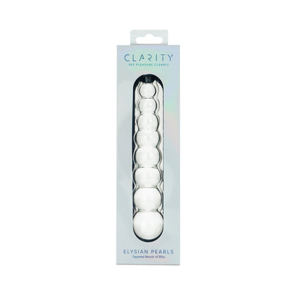 CLARITY ELYSIAN PEARLS GLASS DILDO