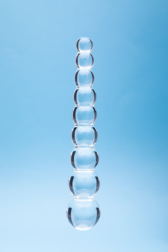 CREATIVE CONCEPTIONS - CLARITY ELYSIAN PEARLS GLASS DILDO