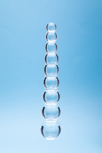 CREATIVE CONCEPTIONS - CLARITY ELYSIAN PEARLS GLASS DILDO
