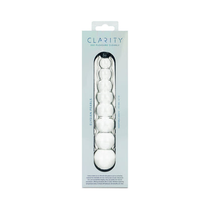 CLARITY ELYSIAN PEARLS GLASS DILDO