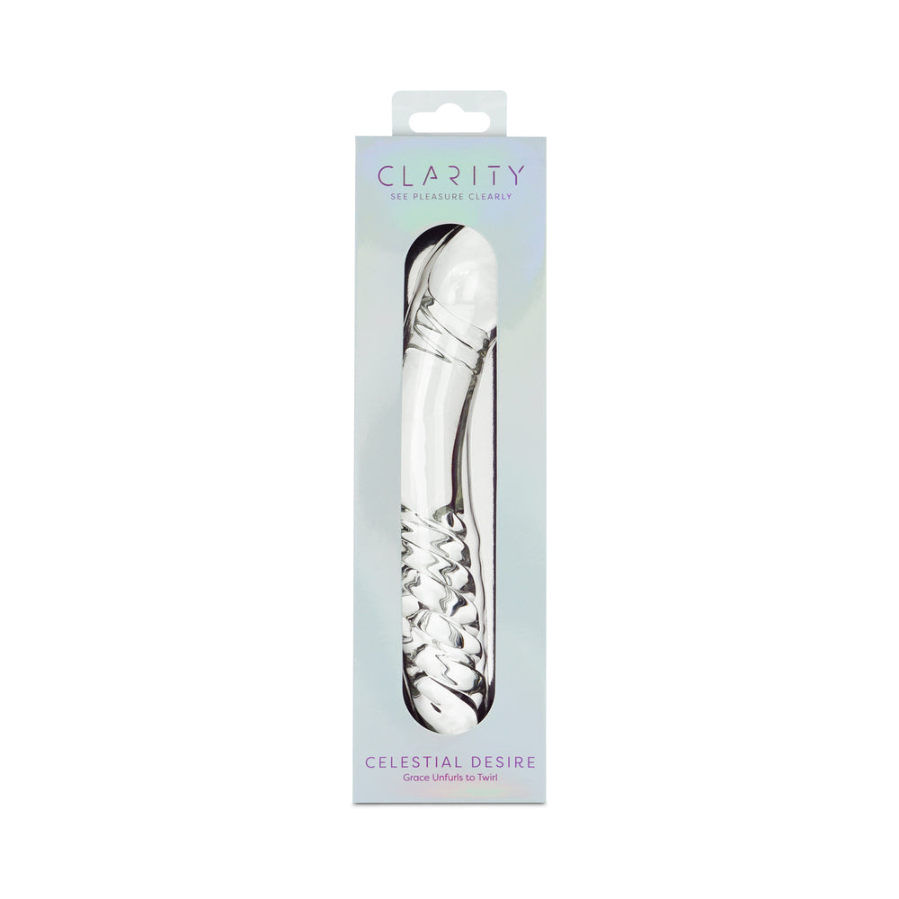 CLARITY CELESTIAL DESIRE GLASS DILDO
